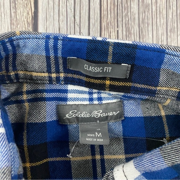 Eddie Bauer Plaid Men’s Medium Long Sleeve Button-Up Classic Fit Shirt. - Picture 2 of 5